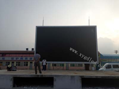 牡丹江·黑宝药业户外P10全彩显示屏 62㎡