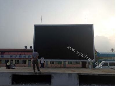 牡丹江·黑宝药业户外P10全彩显示屏 62㎡