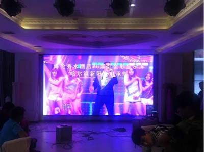 海伦·秀水大酒店室内P6全彩显示屏