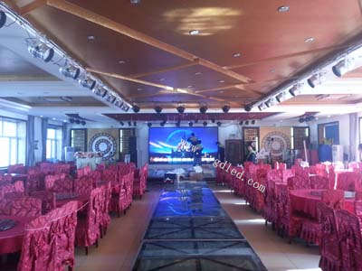 青岗·贵人楼宴会厅室内P6显示屏