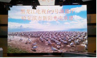 黑龙江电视台室内全彩LED显示屏