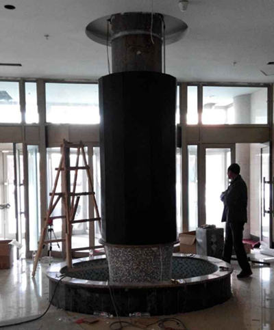 齐齐哈尔·汉庭快捷酒店·P5圆柱型全彩LED显示屏