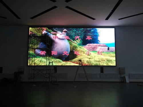 哈尔滨申华汽车P6室内全彩LED显示屏51平方米