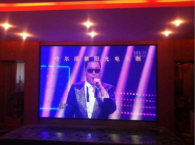 吉林·名圣园酒店二楼室内P6显示屏